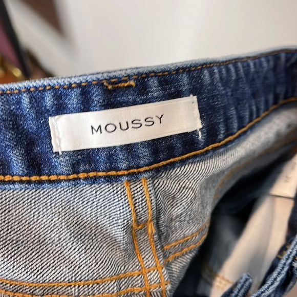 MOUSSY Vintage Distressed Fringe Hem Ankle Skinny - Picture 11 of 12